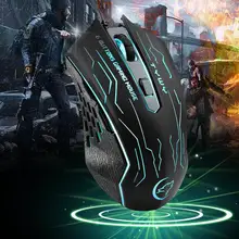 Светодиодный Подсветка игровая проводная мышь эргономичная оптическая мышь для настольных ПК, ноутбуков, для видео игровой ноутбук Повседневное компьютер