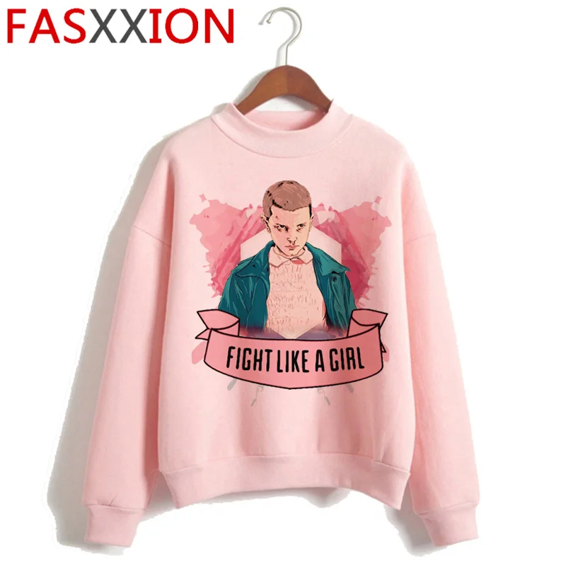 Странные Вещи Eleven Harajuku Забавный мультфильм Толстовка для женщин вверх дном Ullang толстовки друзья не лгут Графический Hoody женский - Цвет: H4383