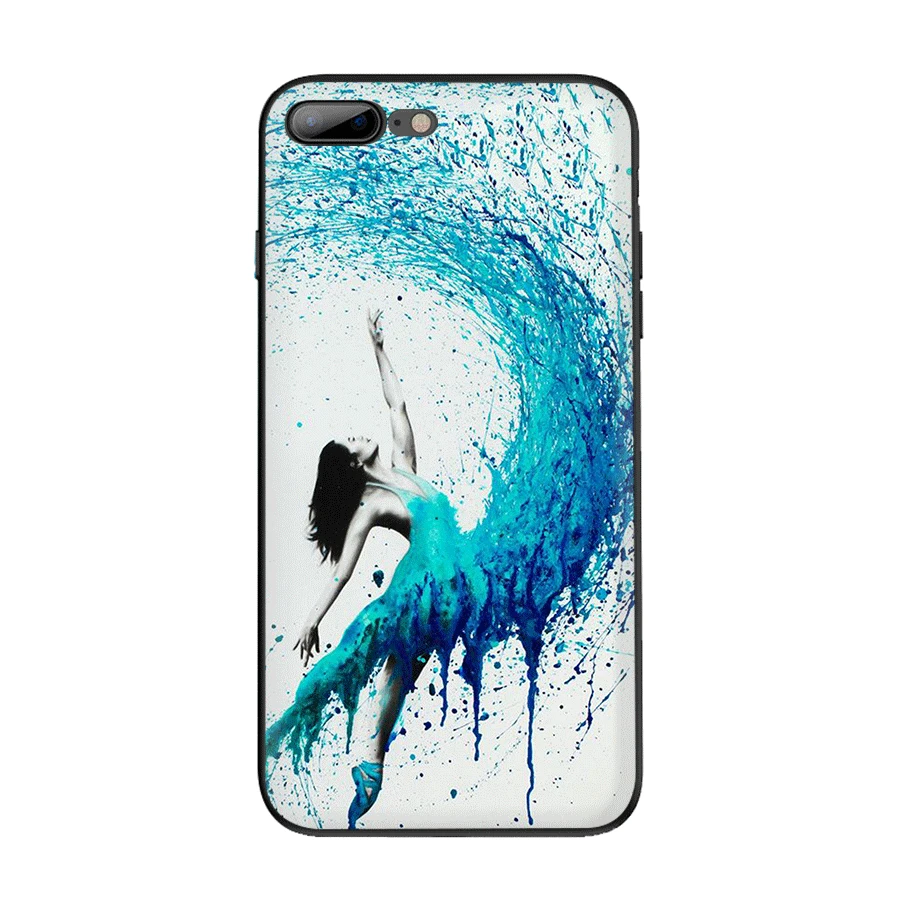 Мобильный чехол для телефона TPU для iPhone 11 Pro X XR XS Max iPhone 7 8 6 6s Plus SE 5 5S чехол балетная обувь - Color: B12