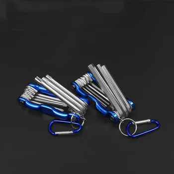 

Folding Hexagon Wrench Set Metal Metric Chave Torx Allen Key Hex Screwdriver Wrenches Hand Tool Llave Hexagon Spanner
