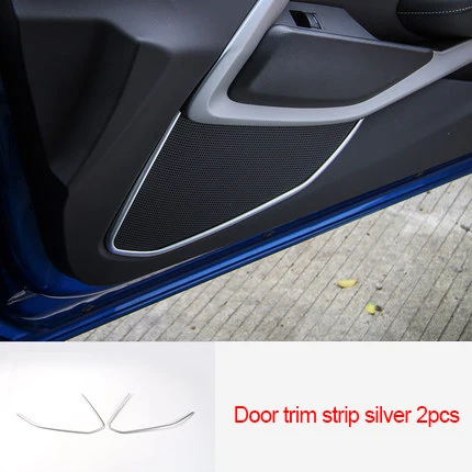 Door trim strip Для Chevrolet Camaro Bumblebee- хромированная накладка на дверь полоса серебро 2 шт - Цвет: Door trim strip