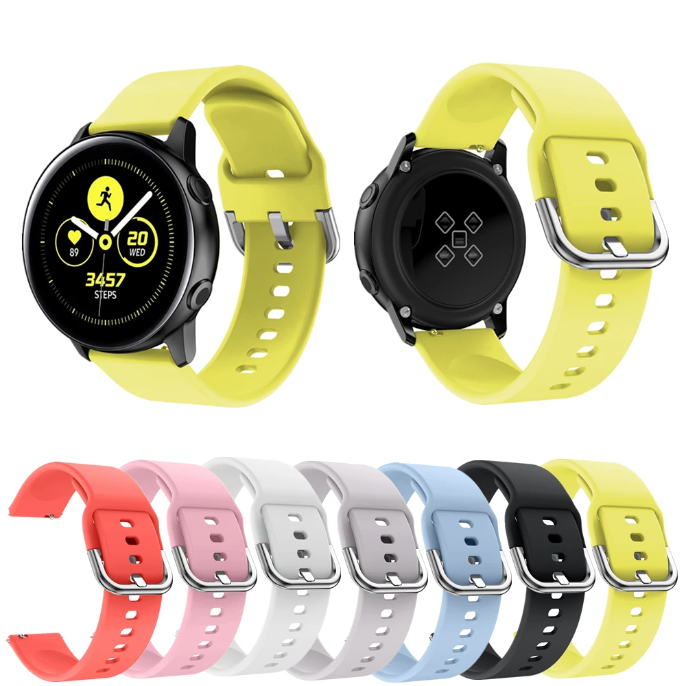 

Watch Band Silicone Smart Watch Belt for Garmin Vivoactive 3/3 music Forerunner 645 2 Watch Bracelet loop for Ticwatch 2/E belt