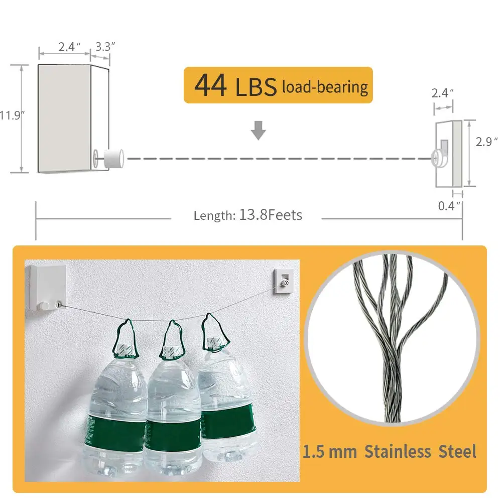 Горячая Распродажа, креативная, без перфорации, невидимая одежда, выдвижная, для помещений, для отеля, балкона, для ванной комнаты, выдвижная вешалка для одежды