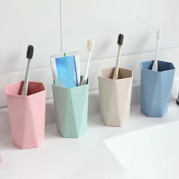 

Nordic Style Green Straw Plastic Cup Toothbrush Holder Cup Wash Cup Drinking Cup Mug