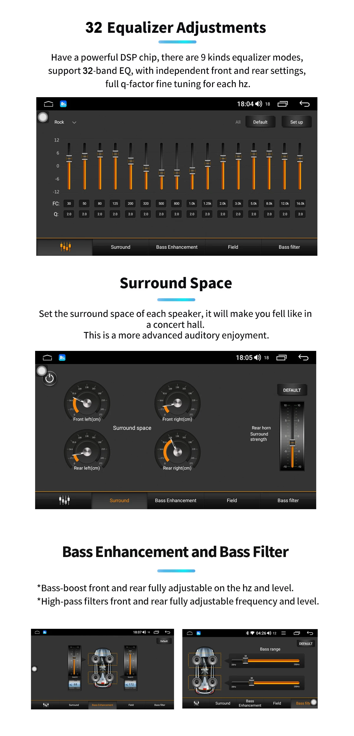Discount Carplay DSP 8" 2Din Android 8.1 Car Multimedia Radio GPS SPDIF Subwoofer Stereo WiFi 4G SIM DVR OBD DAB TPMS Bluetooth RCA 7