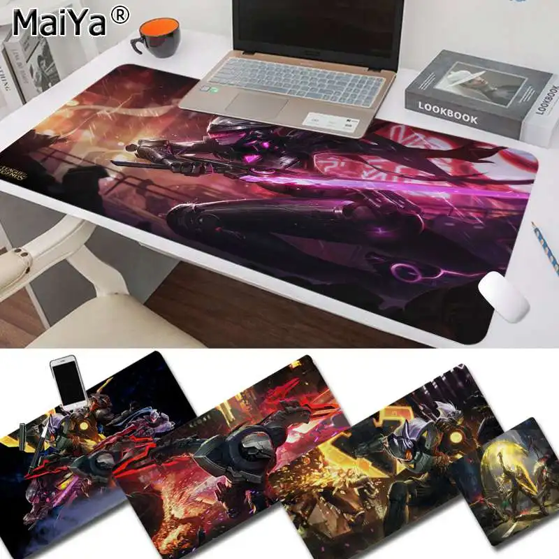 Maiya Печатный проект league of legends leona прочный резиновый коврик для мыши резиновый ПК игровой коврик для мыши
