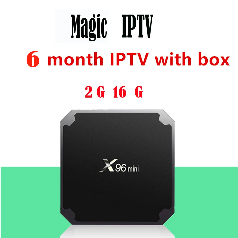 Французский IP tv BOX 96 Мини Android Smart tv Box с 6500+ Канал Европа арабский Бельгия Испания Португалия IP tv подписка Live tv - Цвет: 2G 16G With 6m IPTV