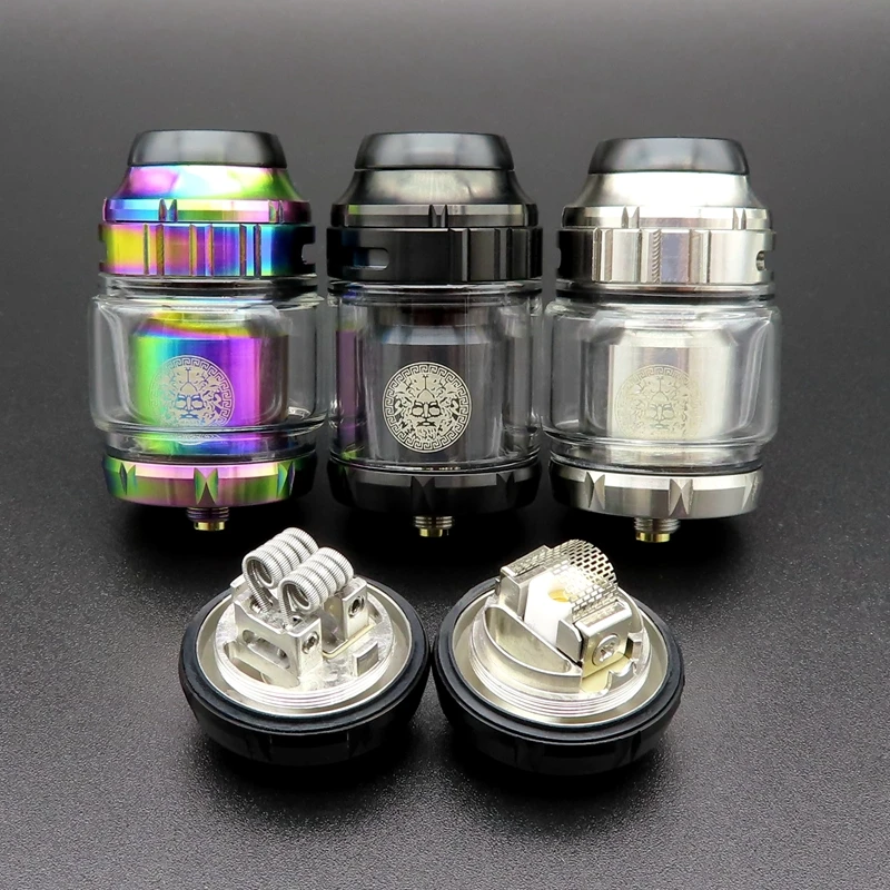 Hongxingjia Zeus X RTA del atomizador del Ni80 malla de la bobina de RTA tanque vaporizador líquido Vape caja de cigarrillos electrónicos Mod Kits de Vaper de humo