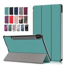 Para samsung galaxy tab s7 caso SM-T870 SM-T875 folding estande folio inteligente capa para funda samsung galaxy tab s7 11 polegada tablet