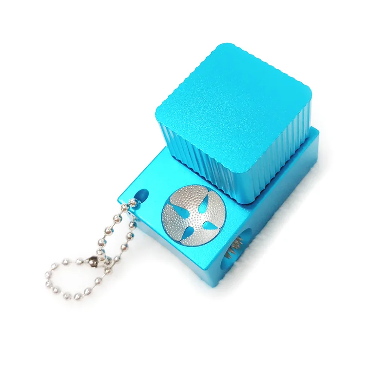 blue Xmlivet 5в1 Многофункциональный бильярдный бассейн наконечник инструмент Алюминиевый сплав Магнитный Мел Держатели с наконечником sander/tip prik - Цвет: blue