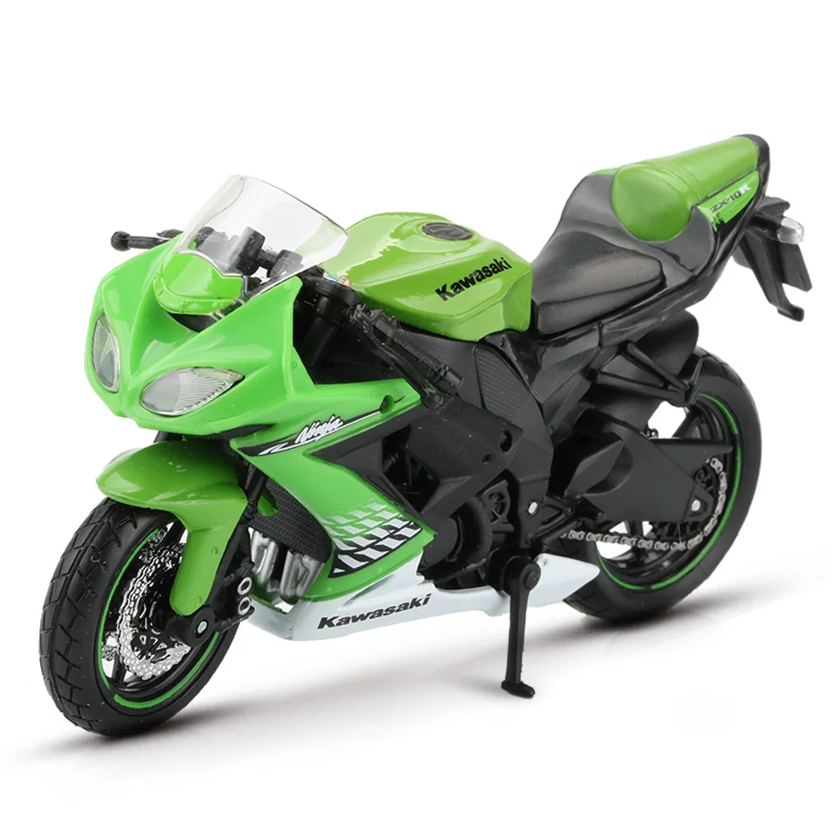 Maisto 1:18 сплав модель мотоцикла Игрушка внедорожные модели гоночных автомобилей Африка Твин H2R 690 Duke мотоциклы игрушки для детей - Цвет: Ninja ZX-10R