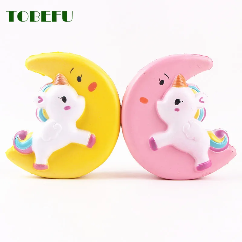 TOBEFU Jumbo Kawaii Moon Pegasus Unicorn мягкие медленно растущие сжимаемые игрушки ароматизированные мягкие целебные антистрессовые игрушки для снятия стресса