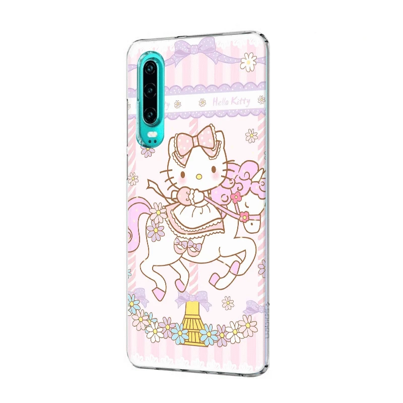 Чехол для мобильного телефона huawei P30 P20 P10 P9 P8 P Sart Z Lite Pro Жесткий чехол hello kitty - Цвет: H10