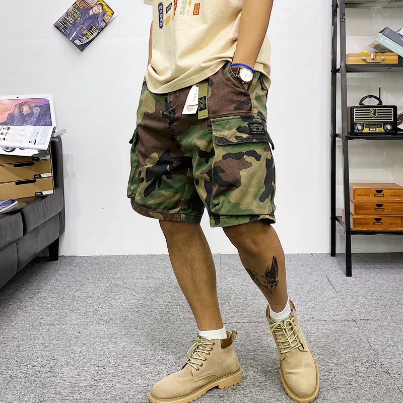 買い物 夏のマルチポケット迷彩ツーリングショーツ男性の屋外クライミングトレッキング戦闘ハイキングファッションブランドカジュアルルーズパンツ 全品送料無料 Signature Johaness Com