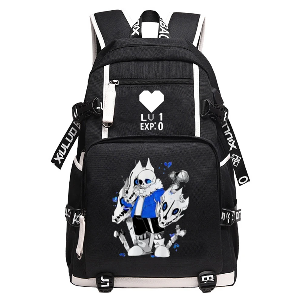 

Unisex Anime Cartoon Undertale Frisk Toriel Sans Papyrus Travel Rucksack Casual Schoolbag Student Backpacks