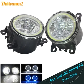 

Buildreamen2 Car Light 4000LM LED Fog Light Assembly Angel Eye DRL 12V For Suzuki Jimny FJ Closed Off-Road Vehicle 1998-2014