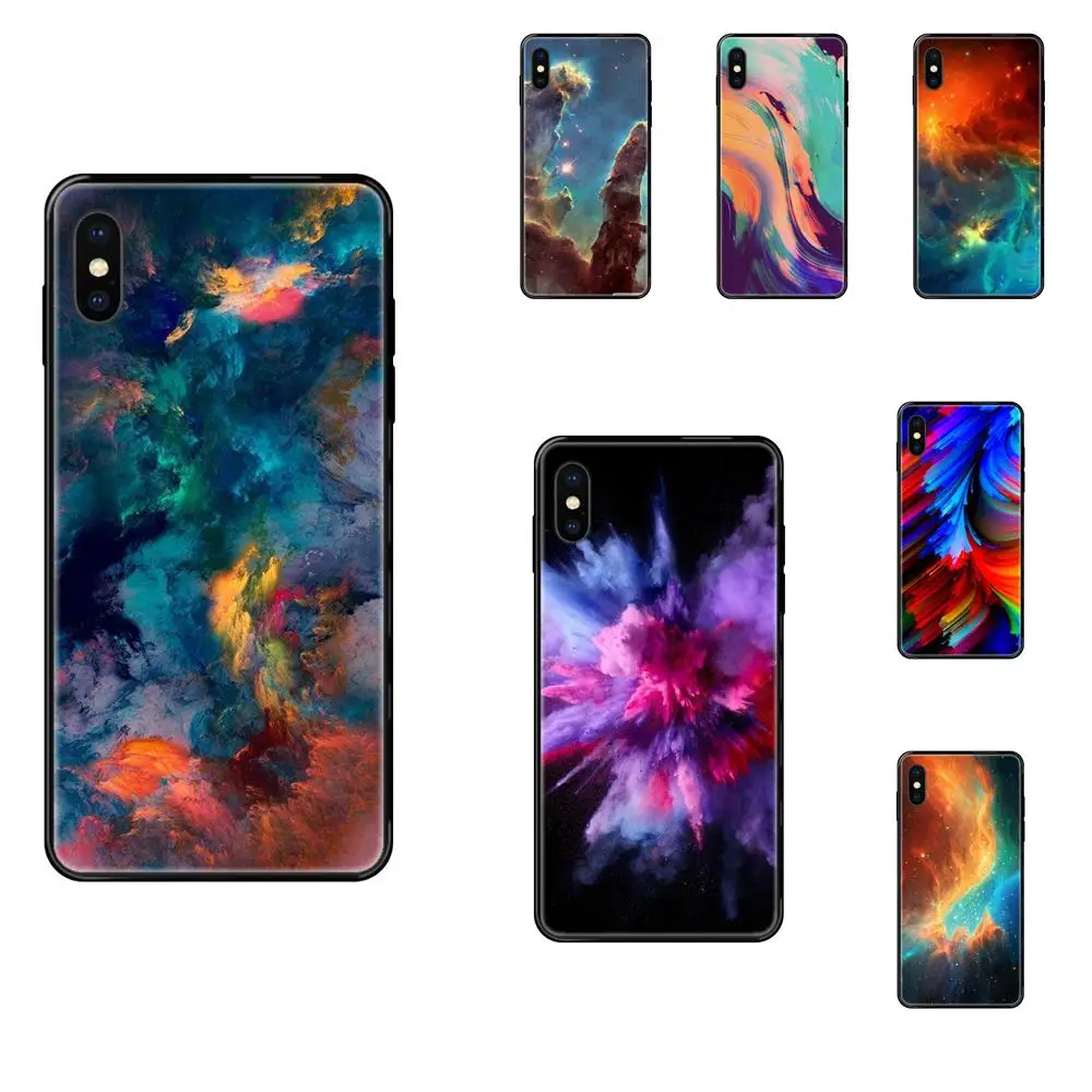Luxury Oil Painting Colorful Strokes Pattern For Xiaomi Redmi Note 4 5 5A 6 7 8 8T 9 9S Pro Max Simple Phone Cases | Мобильные