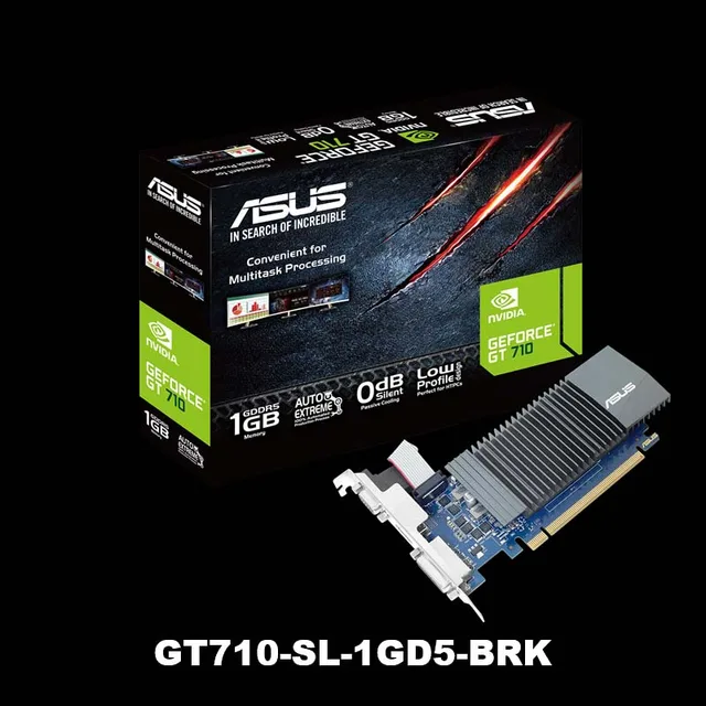 Asus GT710-SL-2GD5-BRKグラフィックGeforce®Gt 710 DDR5 2 ...