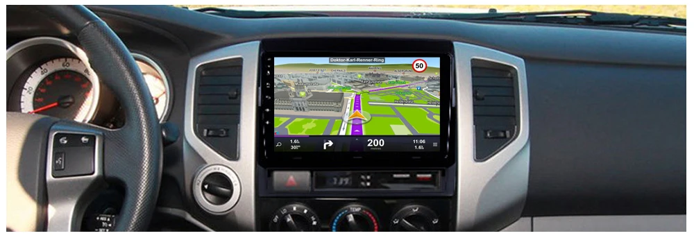 Discount Sinosmart  Android 8.1 2Din IPS/QLED 2.5D screen car gps radio navigation player for Toyota Tacoma Avensis 14