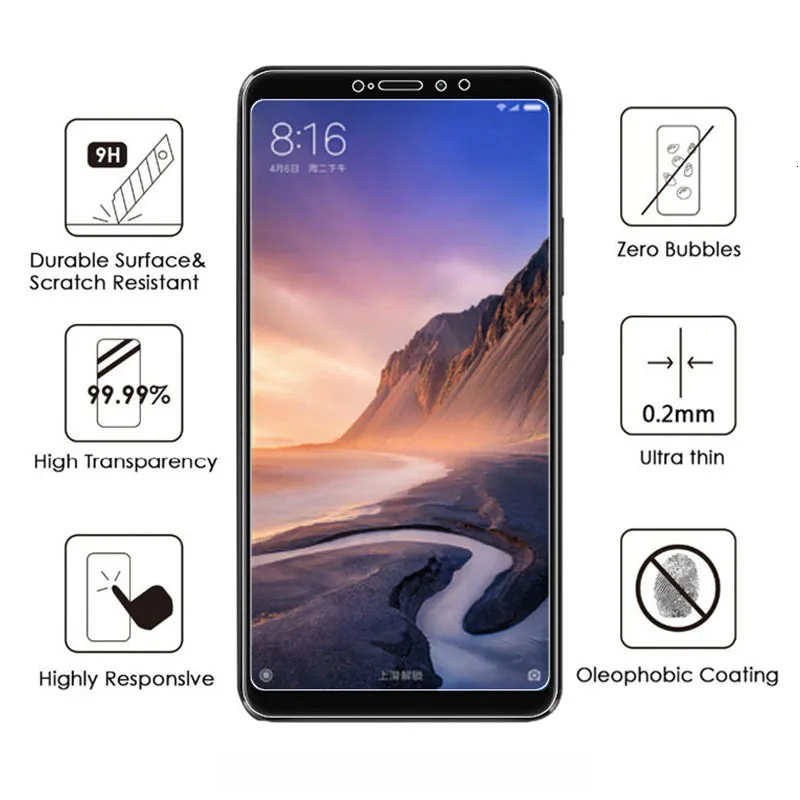 9H-dureza-Temperado-Vidro-De-Prote-o-Glass-Xiaomi-Mi-Max-3-Filme-Protetor-De-tela
