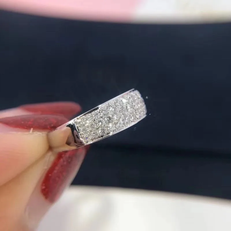 Ювелирные украшения 18 К золото 0.54ct роскошное бриллиантовое кольцо прямые продажи с фабрики гарантия качества HB