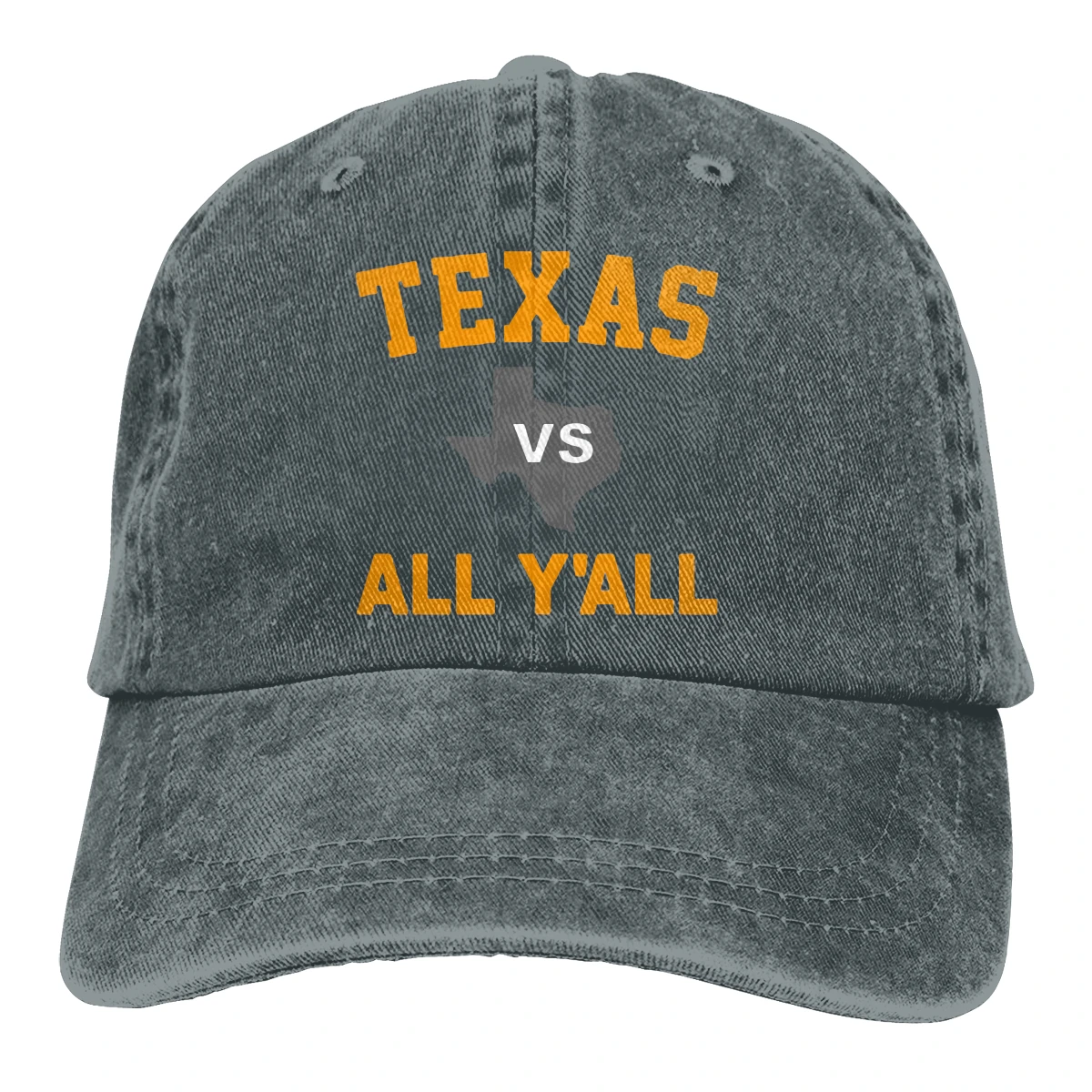 Texas Vs All Yall Casquette, Черная мужская и женская джинсовая бейсболка, Регулируемая Кепка для гольфа