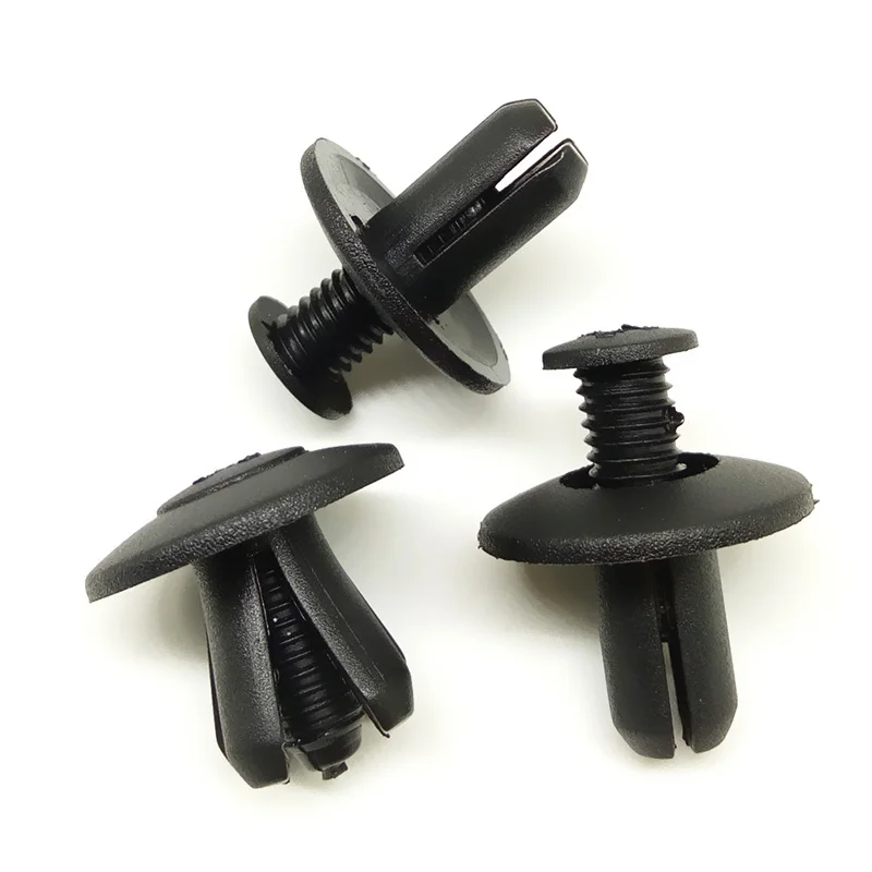 Doors Fastener clips Plastic 100pcs 8mm Auto Car Decor Fender Push pins