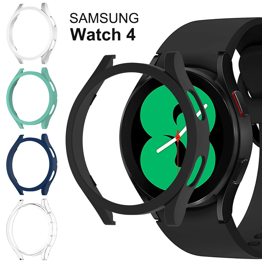 Watch Cover for Samsung Galaxy Watch 4 40mm 44mm,PC Matte Case All-Around Protective Bumper Shell for Galaxy Watch4