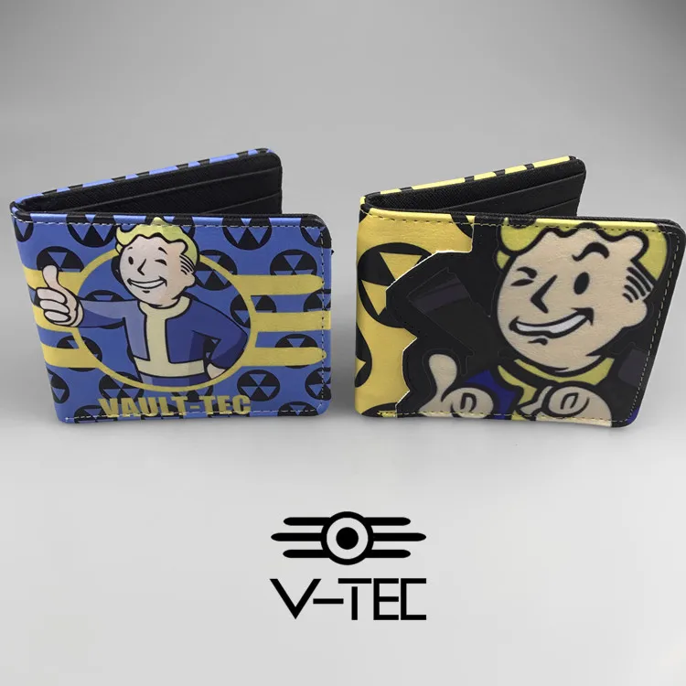 Fallout, Модный кошелек из искусственной кожи с аниме, сумка для денег, кошельки на молнии, карман для монет, повседневные кошельки для карт, унисекс, подарки, Новинка