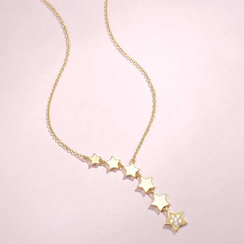 Stars Zircon Necklace For Women