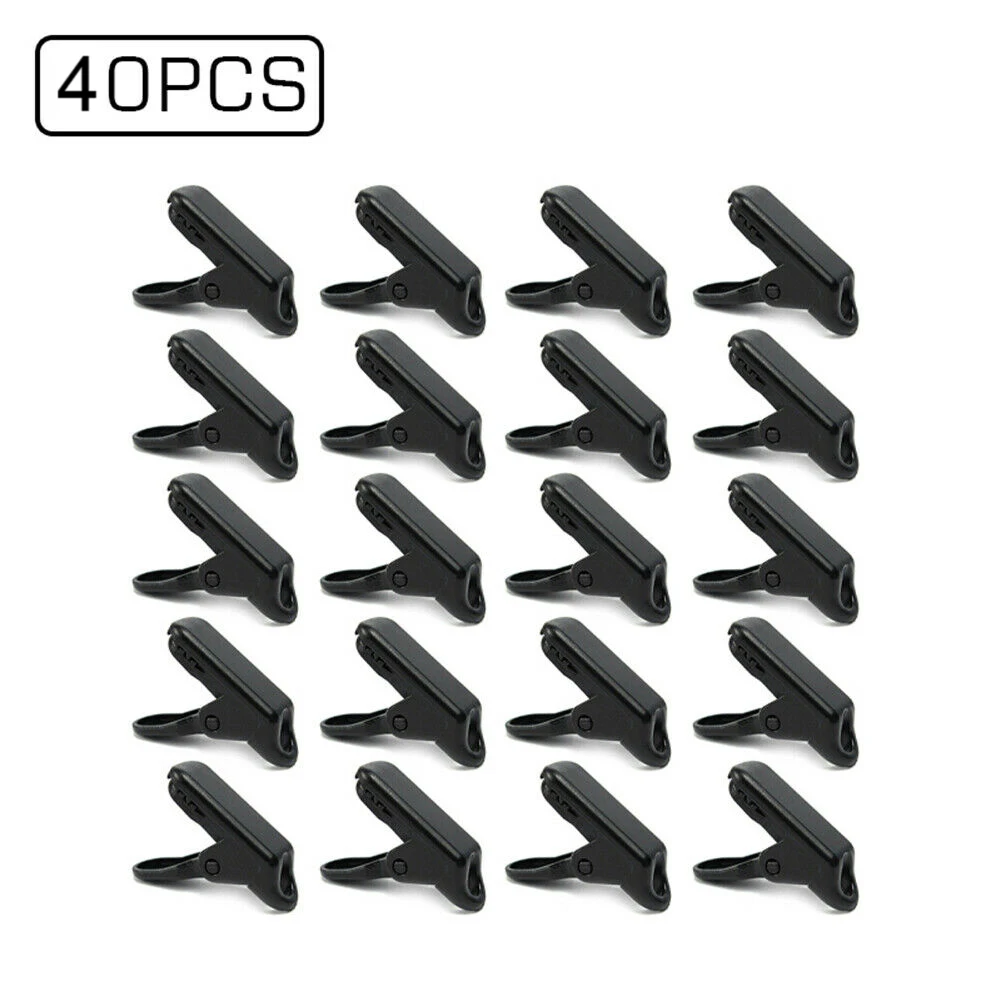 40pcs 20/40 шт Открытый Кемпинг навесы палатка зажим для тента прищепки для брезента комплект LBShipping - Цвет: 40pcs
