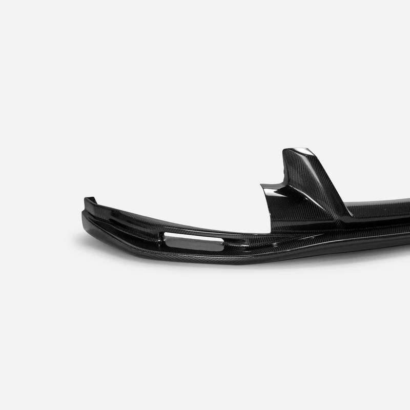 TS стиль углеродное волокно передняя губа глянцевая отделка бампер Splitter Fibre Body Kit для 09-12 370Z Z34 Zenki ранняя модель(Pre-facelift