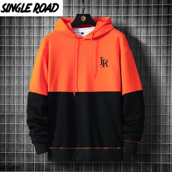 

SingleRoad Man's Hoodies Men 2020 Summer New Sweatshirt Patchwork Oversized Harajuku Japanese Streetwear Casual Hoodie For Men
