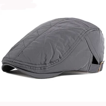 HT2915 береты, винтажная шапка художника, для мужчин и женщин, плюща, газетчик, плоская шапка, Толстая теплая Осенняя зимняя шапка, Регулируемая Кепка Gastby Beret