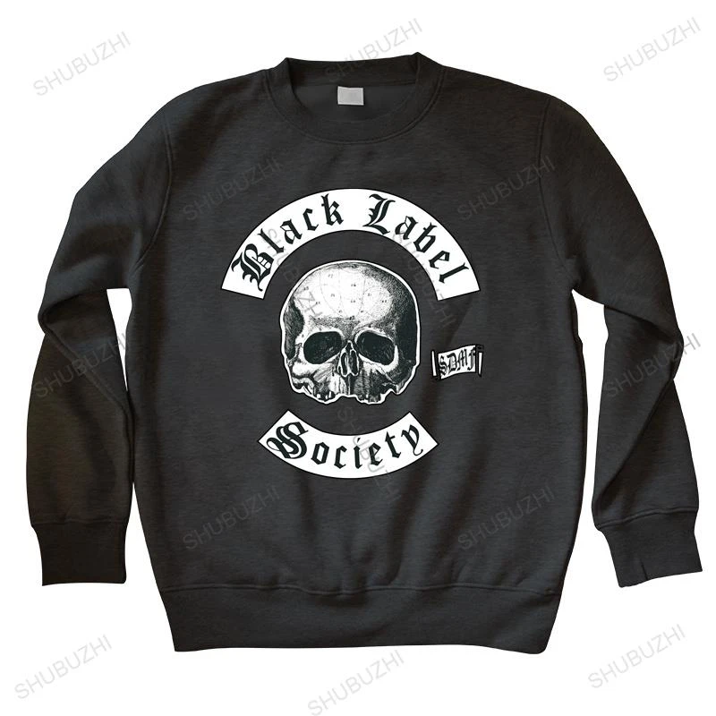 Men streetwear sweatshirt BLACK LABEL SOCIETY 1 hoodie Punk BLACK FRUIT OF THE LOOM DTG brand spring hoodie for boys