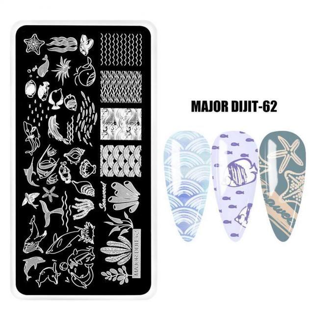 irregular shape Nail Stamping Plates Skull Template Dot Point Image Printing Stencil Nail print template Manicuring Tool