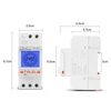 24hrs Digital Analogue Din Module Time Switch Backlight Large LCD Display Industrial Timers Controller 16A 30A Relay 85-265VAC 4