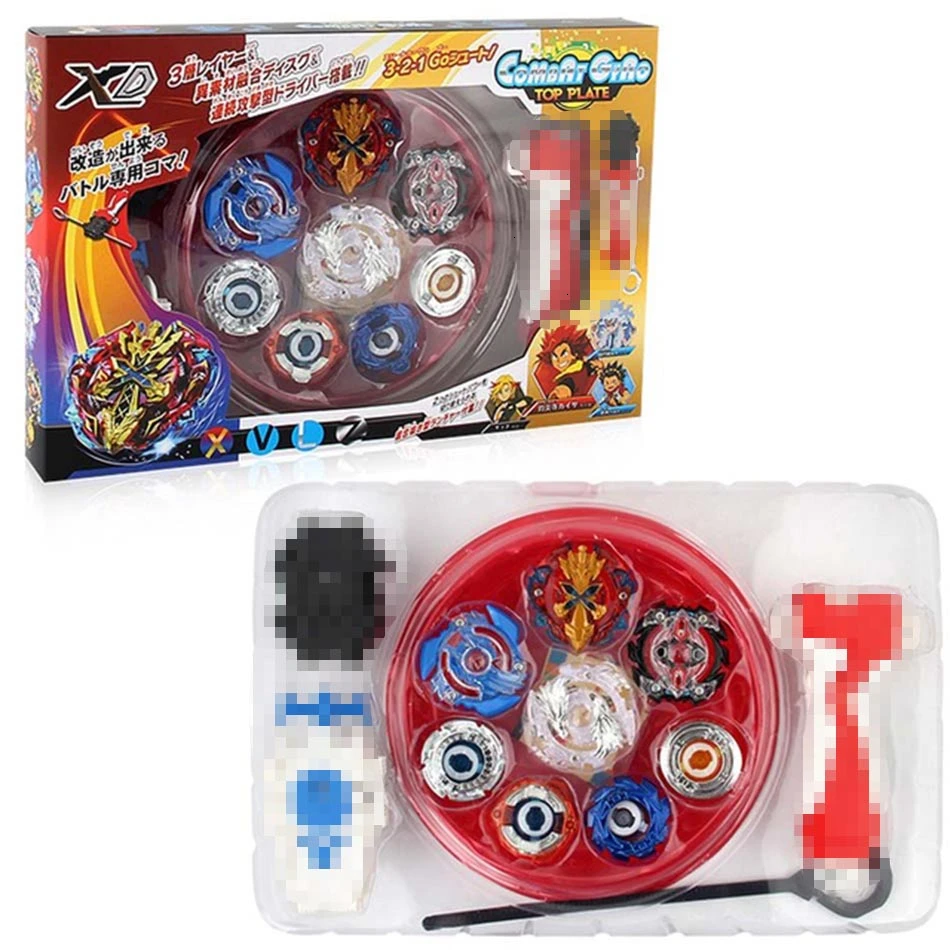 Оригинальная коробка Beyblade Burst для продажи Металл Fusion 4D с пусковым устройством и Bayblade Арена стадион спиннинг Топ Набор Детские игры игрушки