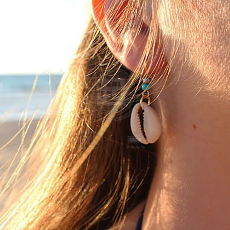 

Ethnic Vintage Style Natural Sea Shell Dangle Earrings for Women Summer Ocean Beach Style Bohemian Earrings Jewelry YN967