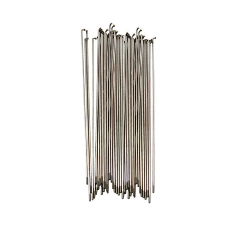 Bicycle Stainless Steel Spokes 36pcs 14G J Bend Nipples Many Length