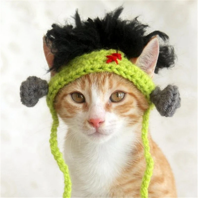 Вязаная шапка для домашних животных костюм собаки на Хэллоуин кошки фестиваль