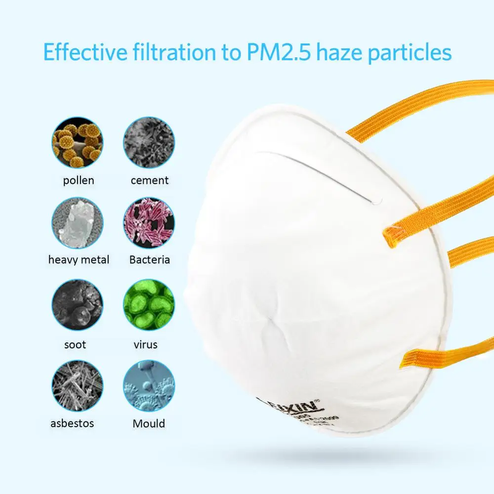 

1pcs FFP2 Mask Anti Dust Protective Non-woven Mascherine Mouth Cover Safety Breathable Face Respirator Mask Mascerina
