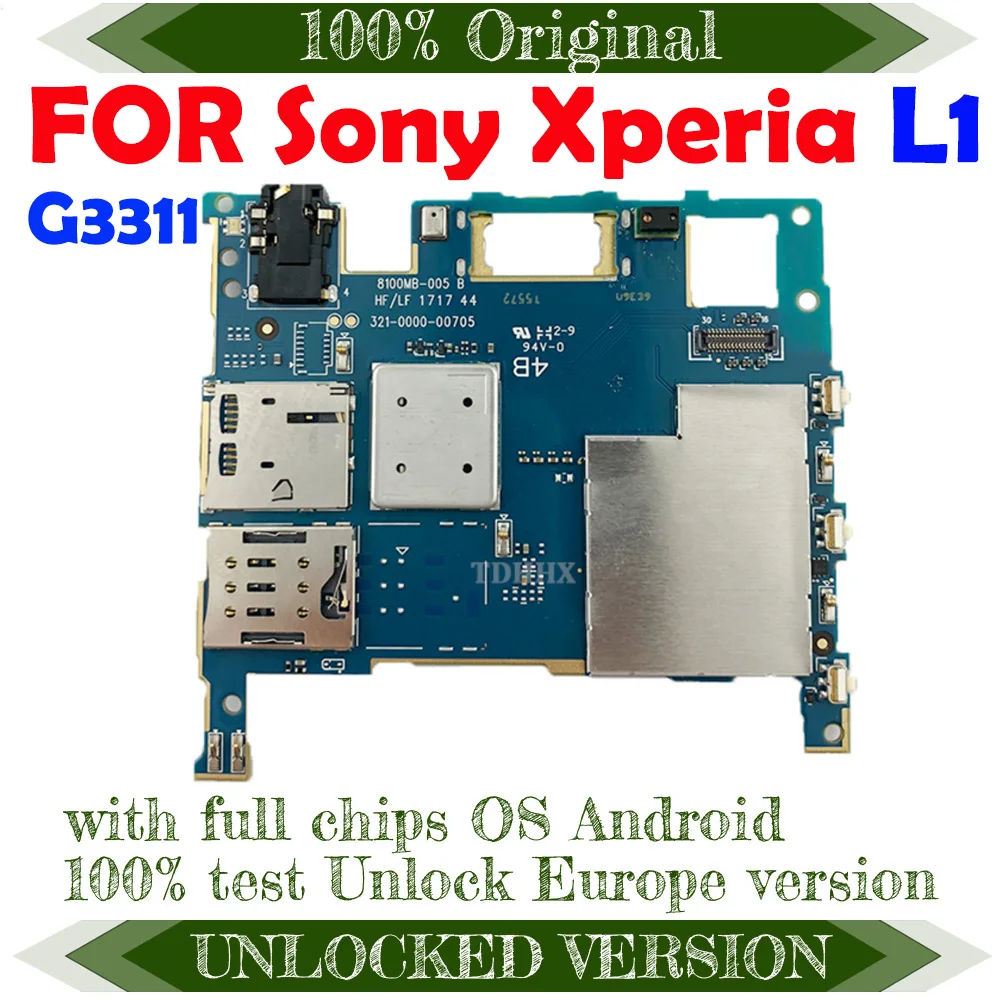 Полностью протестированная разборная материнская плата TDHHX для Sony Xperia L1 G3311 с