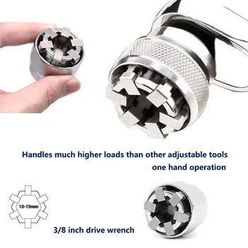 

Universal socket multifunctional manual wrench screw take out screwdriver tool adjustable magic socket head