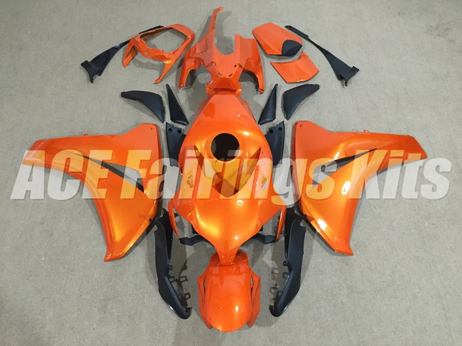 Литье под давлением) ABS Полный комплект обтекателя Подходит для Honda CBR1000RR 08-11 2008 2009 2010 2011 CBR1000 1000RR Обтекатели оранжевый
