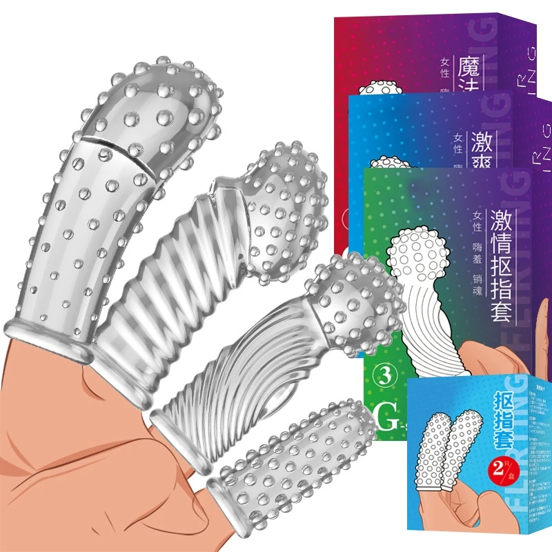 Finger Sleeve Vibrator Female Masturbator Silicone Adult Clit Stimulate Erotic Exotic Accessories Sex For Women Lesbian Toys sex toys