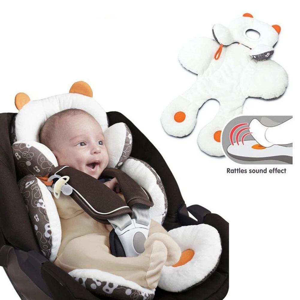 Детская голова поддержка тела для сидения автомобиля бегунов коврик для прогулочной коляски младенческой малыш спальный коврик на подушку