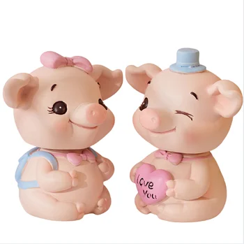 

Cute Mini Figurine Crafts Nordic Car Creative Office Miniatures Animals Model Ornaments Decoration Maison Home Decor Gift DA60XB