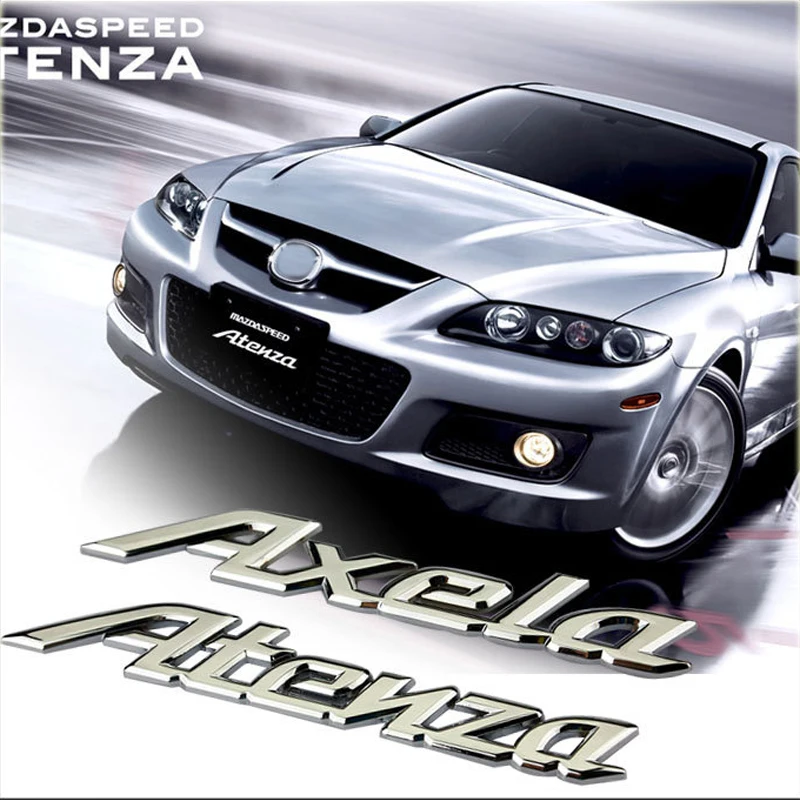 DSYCAR 1 шт. 3D металлический Atenza/Axela автомобильный боковой крыло задний багажник эмблема значок наклейки для Mazda 6 Atenza Mazda 3 Axela
