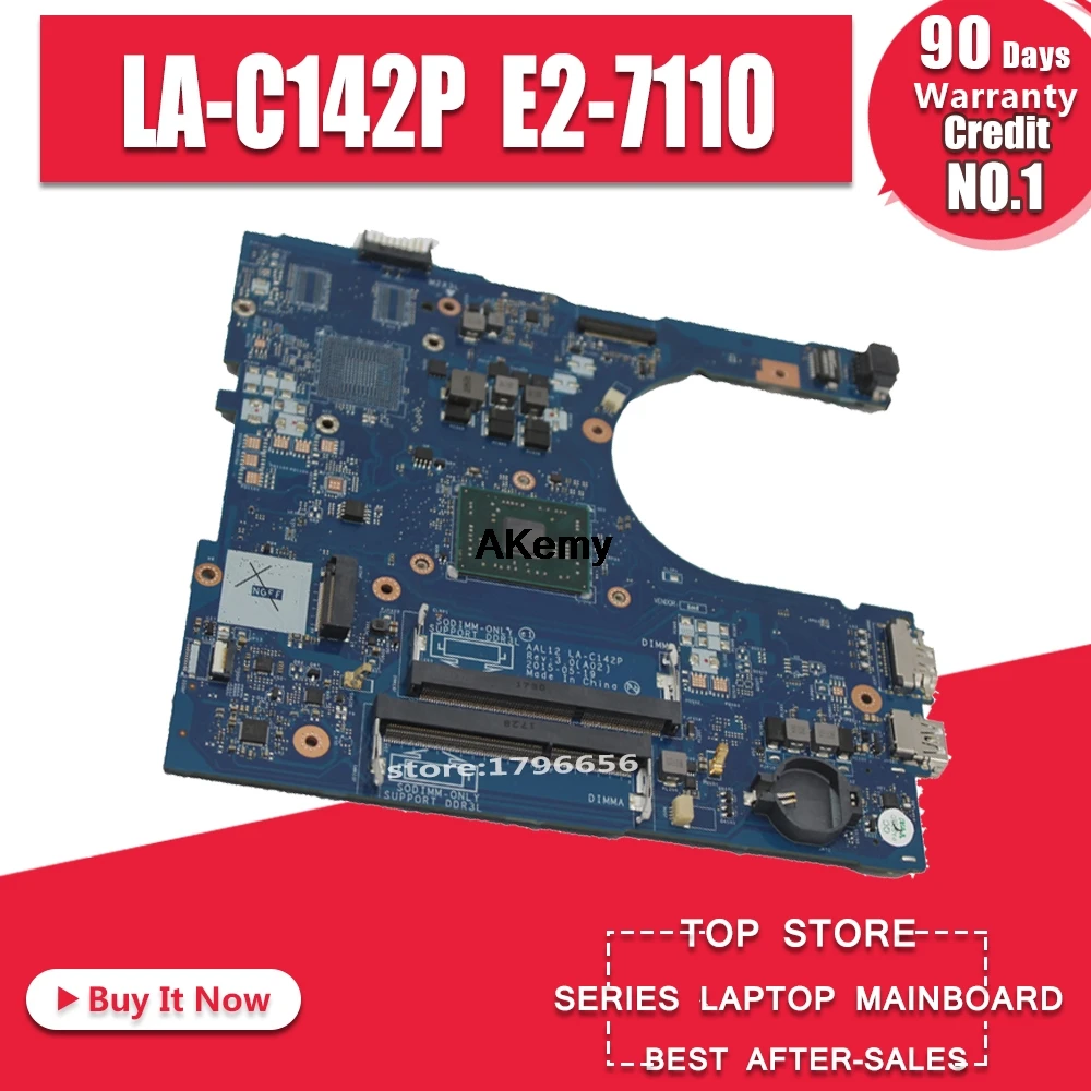 CN-0Y7P00 0Y7P00 Y7P00 AAL12 LA-C142P Вт E2-7110 процессор для Dell Inspiron 5455 5555 ноутбук материнская плата